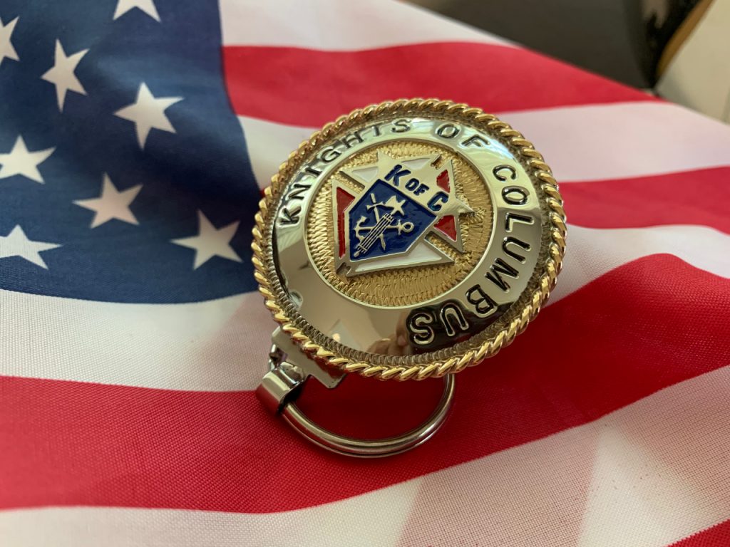Knights of Columbus Medallion Keychain Knights of Columbus Dallas