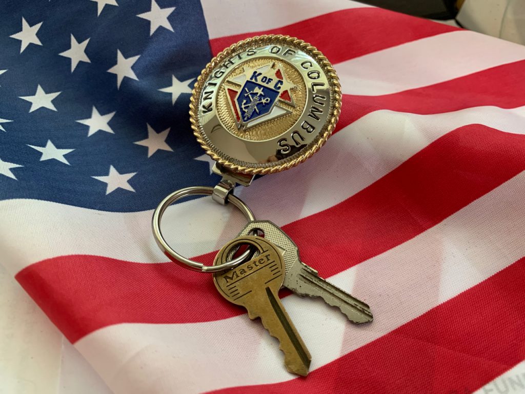 Knights of Columbus Medallion Keychain Knights of Columbus Dallas