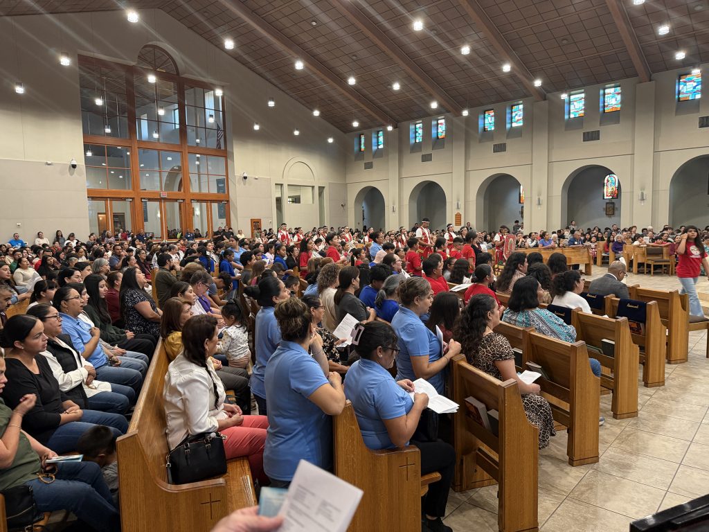 Family Rosary at Mary Immaculate with Bishop Burns